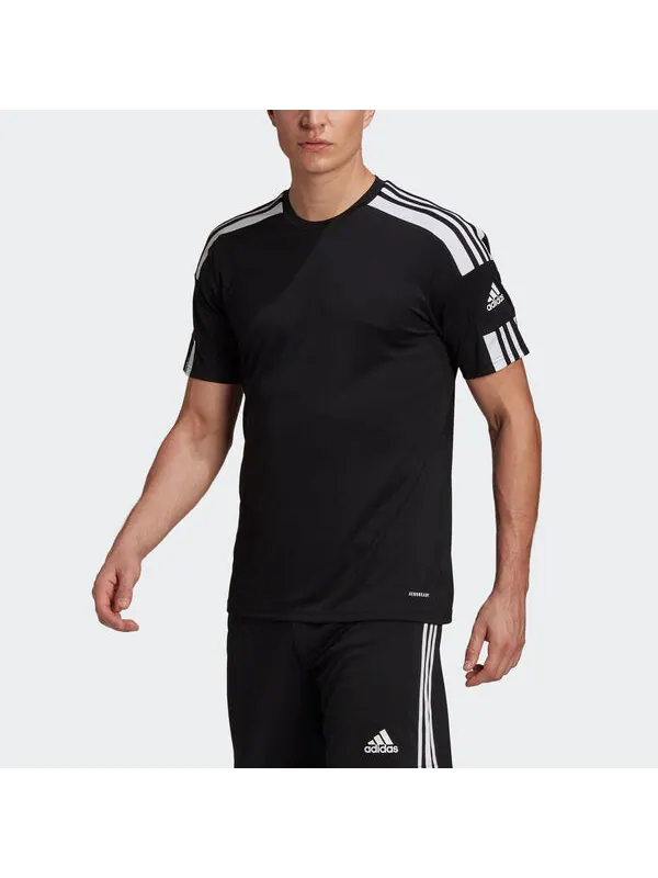 Футболка squad 21 jsy ss soccer/football casual sports short sleeve jersey black Adidas — изображение 3 из 4, черный