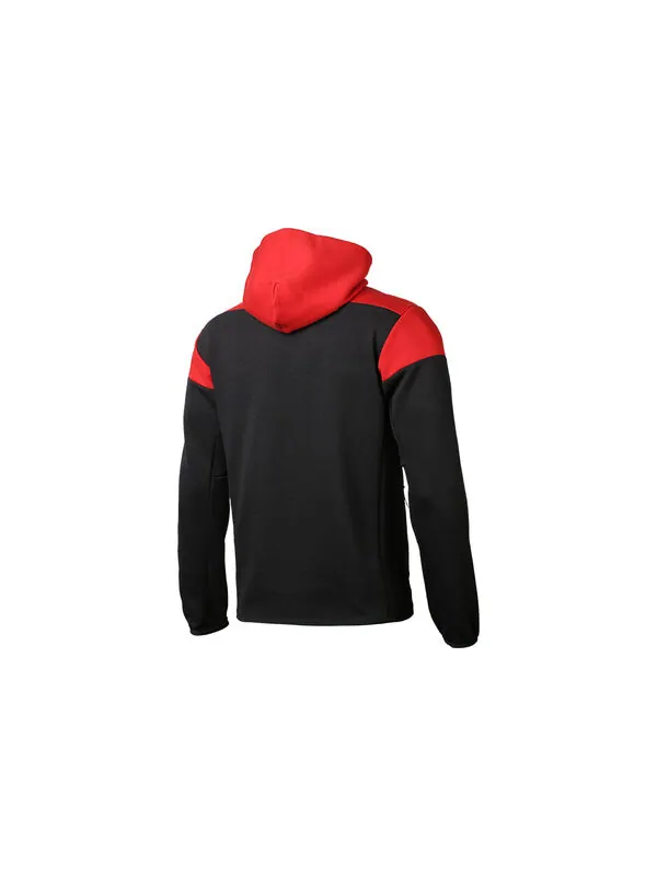 Куртка adidas Fcb zn 20-21 Season Bayern Munich Soccer/Football Sports Hooded Jacket Black Red — изображение 2 из 4, черный