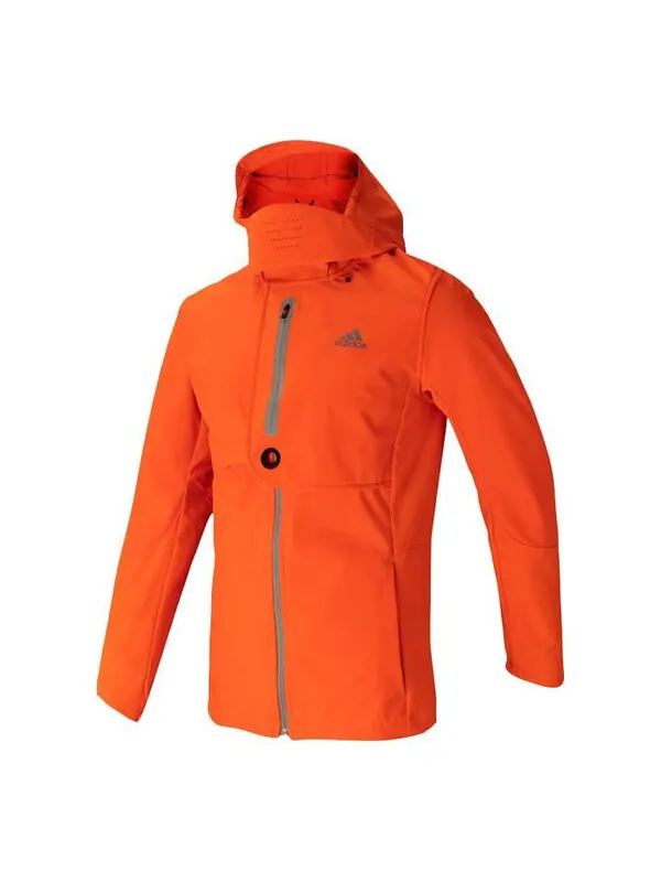 Куртка adidas Wind.Rdy Jkt M Logo Zipper Sports Hooded Jacket Orange — изображение 1 из 2, оранжевый