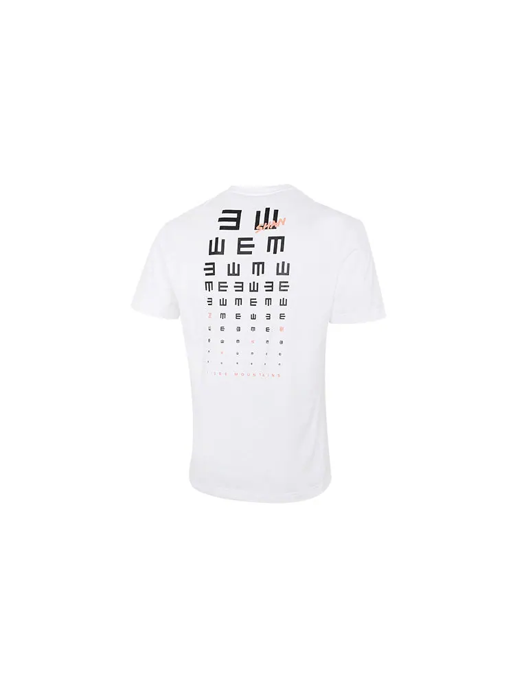 Футболка adidas Iseem Gfx Tee Outdoor Sports Printing Round Neck Short Sleeve Couple Style White — изображение 2 из 5, белый
