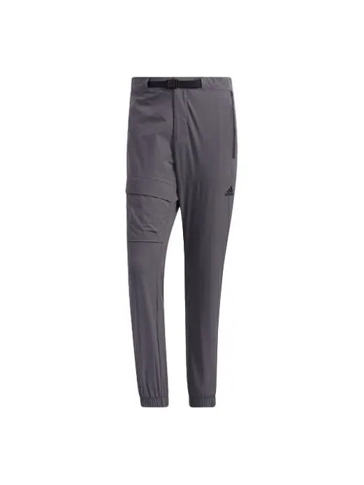 Спортивные штаны adidas Belt Jg Pant Outdoor Casual Bundle Feet Sports Pants Gray — изображение 1 из 4, светлый серый