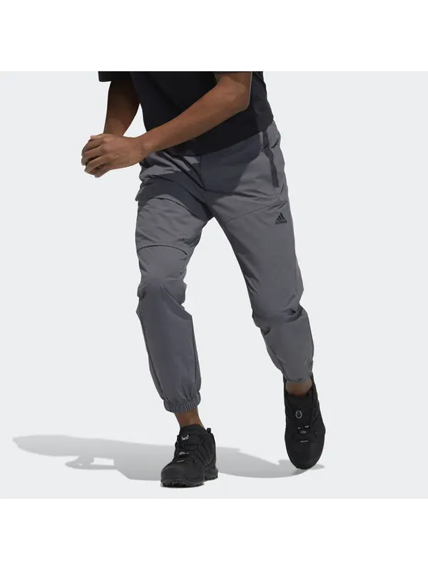 Спортивные штаны adidas Belt Jg Pant Outdoor Casual Bundle Feet Sports Pants Gray — изображение 2 из 4, светлый серый