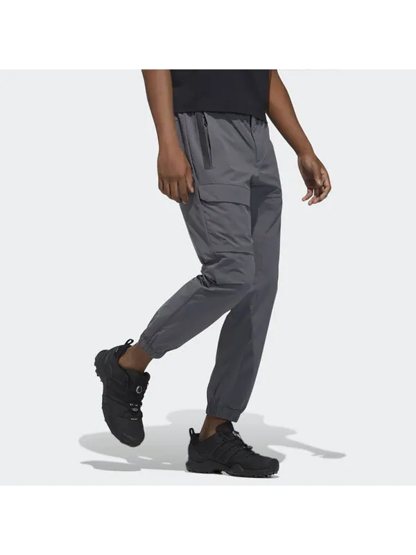 Спортивные штаны adidas Belt Jg Pant Outdoor Casual Bundle Feet Sports Pants Gray — изображение 4 из 4, светлый серый