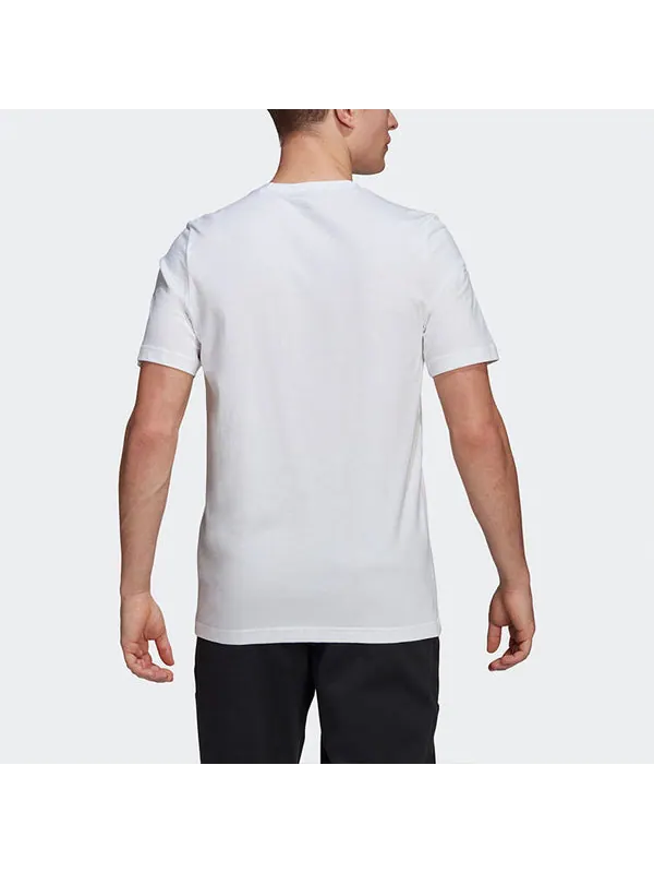 Футболка tarot bos m printing sports round neck short sleeve white Adidas — изображение 3 из 4, белый