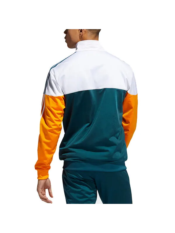 Куртка adidas originals Split Firebird Colorblock Casual Sports Stand Collar Side Stripe Windproof — изображение 3 из 4