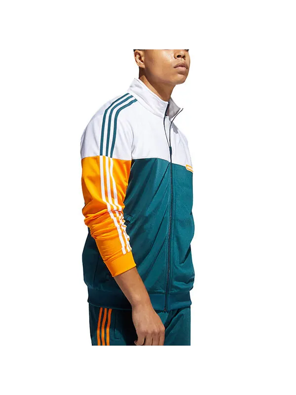 Куртка adidas originals Split Firebird Colorblock Casual Sports Stand Collar Side Stripe Windproof — изображение 4 из 4