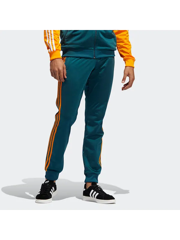 Спортивные штаны adidas originals 3 Stripe Track Casual Sports Trousers Men's Green — изображение 2 из 4, зеленый