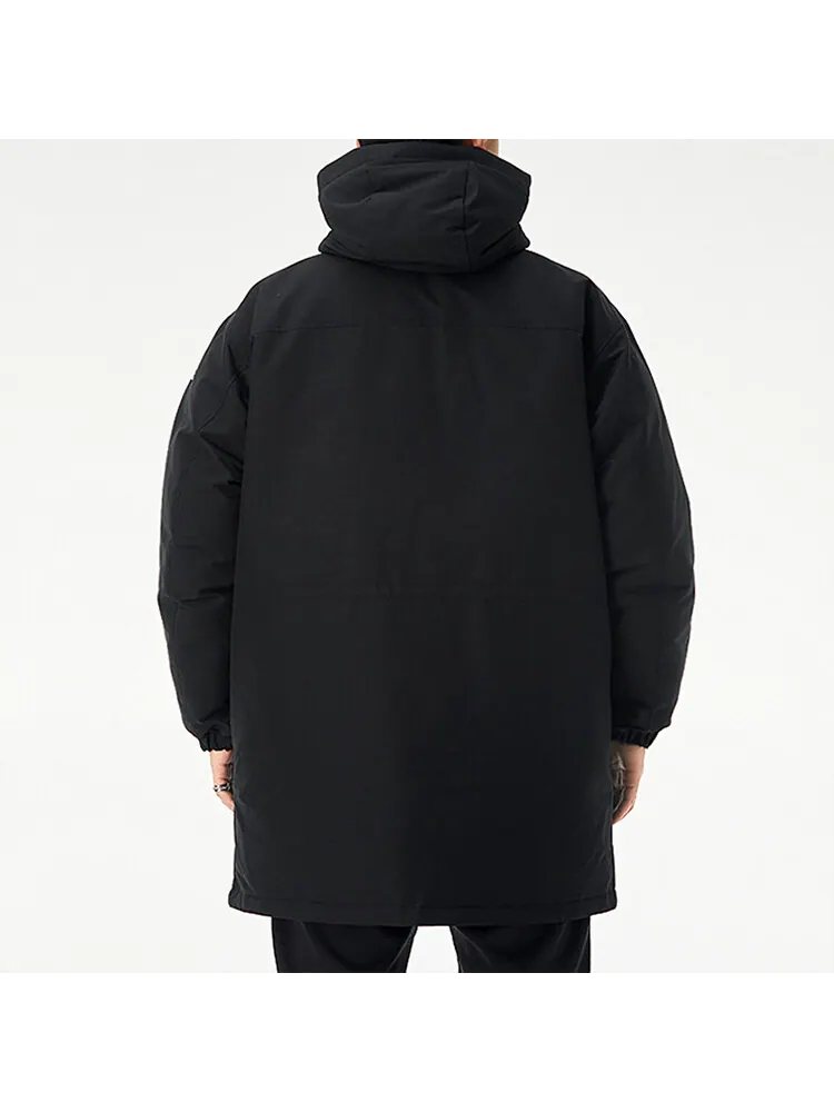 Куртка Adidas Outdoor Sports Windproof Warm Hood Down — изображение 4 из 5, черный