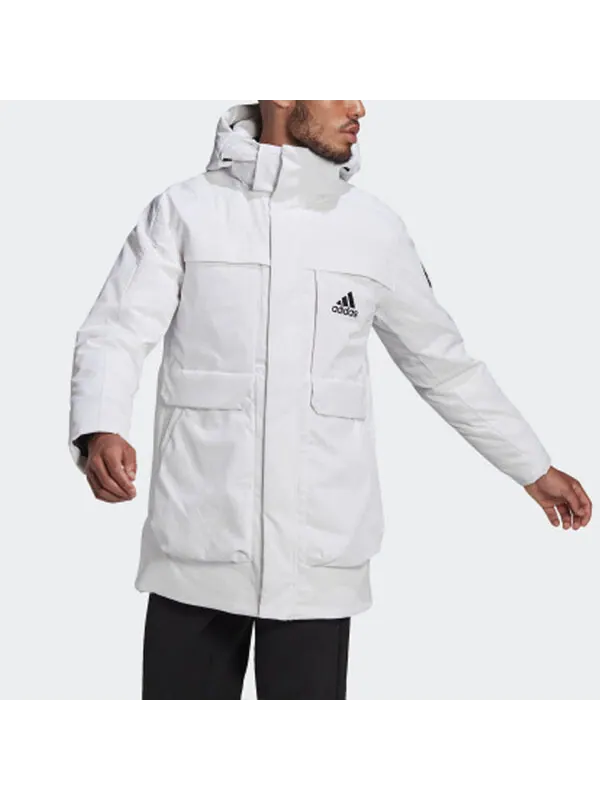 Куртка Adidas Originals Full-Zip Hooded — изображение 3 из 4, белый