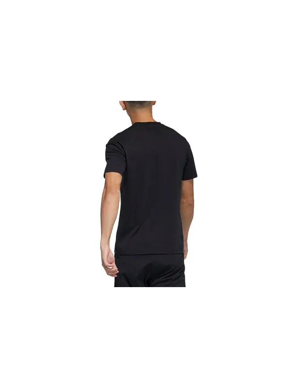Футболка wj t gfx logo series печать спортивная круглая горловина короткий рукав Adidas — изображение 2 из 3, черный