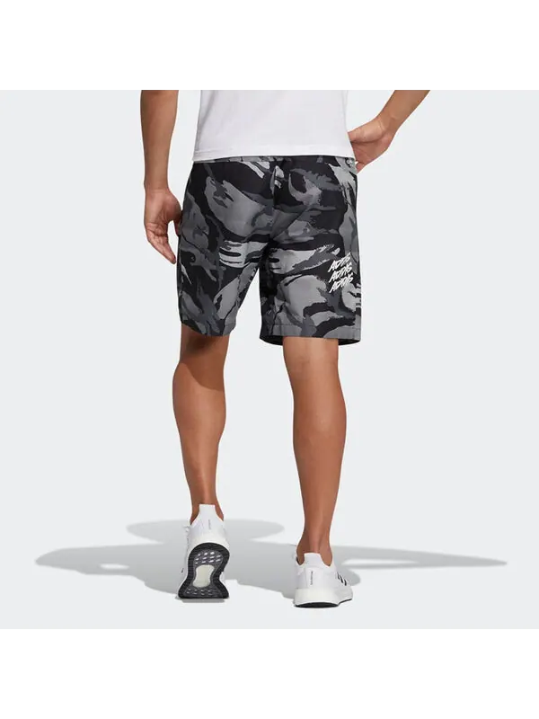 Шорты ub sht wv camo спортивные стильные камуфляжные шорты Adidas — изображение 3 из 4, светло-серо-белый