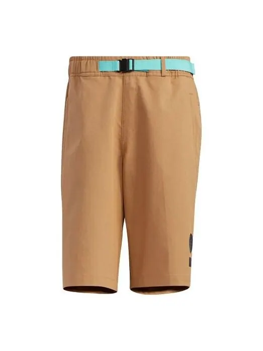 Шорты ub sht os outdoor sports logo contrasting colors belt shorts yellow Adidas — изображение 1 из 1, желтый