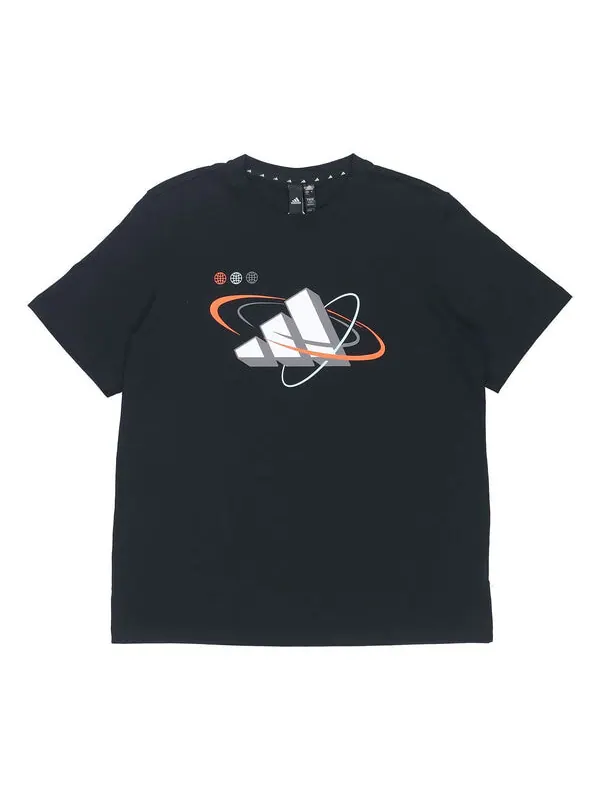 Футболка ub gfx t bos с принтом логотипа спортивная круглая горловина короткий рукав Adidas — изображение 1 из 4, черный