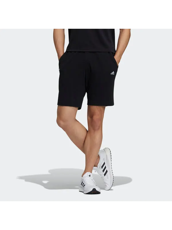 Шорты wj short swt casual sports basketball shorts black Adidas — изображение 2 из 4, черный