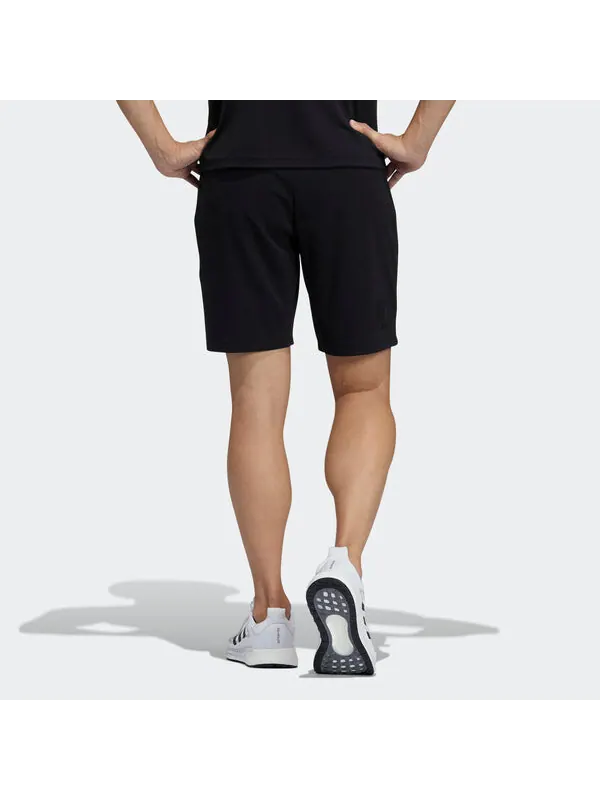 Шорты wj short swt casual sports basketball shorts black Adidas — изображение 3 из 4, черный