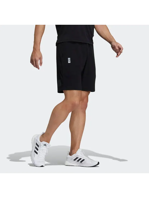 Шорты wj short swt casual sports basketball shorts black Adidas — изображение 4 из 4, черный