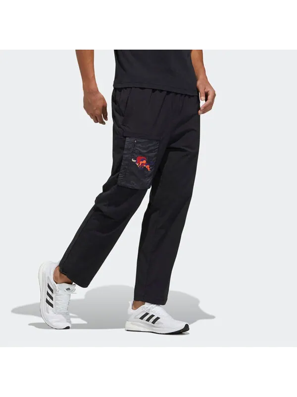 Спортивные штаны adidas CNY Men's Woven Workwear Sweatpants Black — изображение 4 из 4, черный