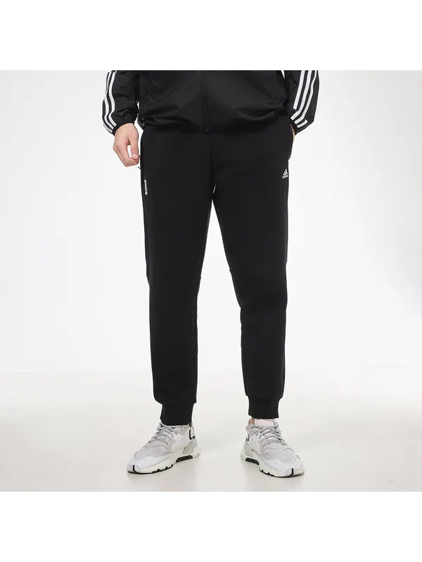 Спортивные штаны adidas Wj Pnt Pnt Swt Series Casual Sports Bundle Feet Long Pants Black — изображение 4 из 4, черный