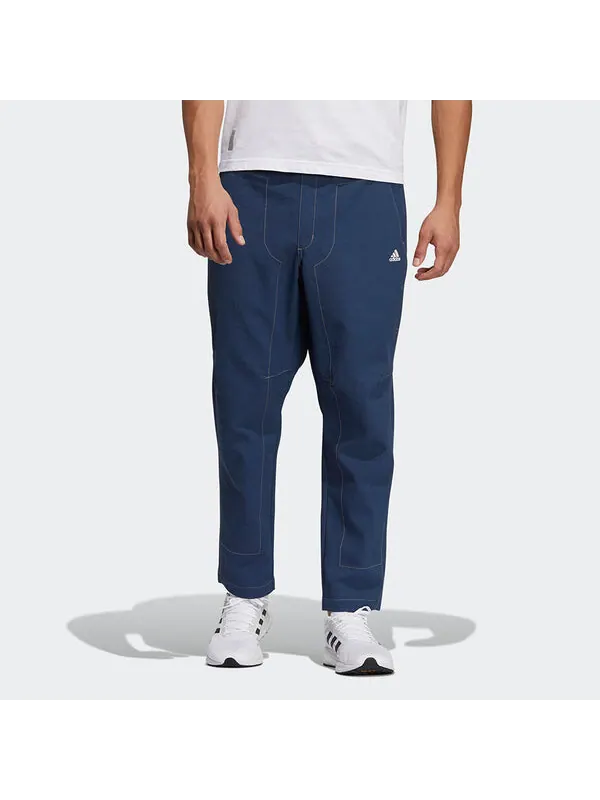 Спортивные штаны adidas Series WJ PNT Denim Training Sports Long Pants Navy Blue — изображение 2 из 4, темно-синий