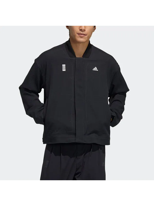 Куртка adidas Series WJ JKT Denim Training Sports Logo Jacket Black — изображение 2 из 4, черный