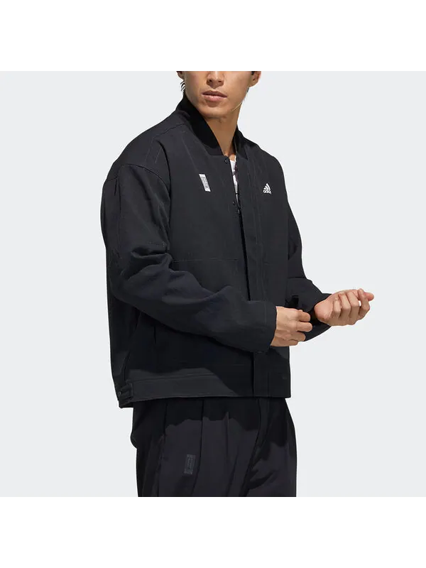 Куртка adidas Series WJ JKT Denim Training Sports Logo Jacket Black — изображение 4 из 4, черный
