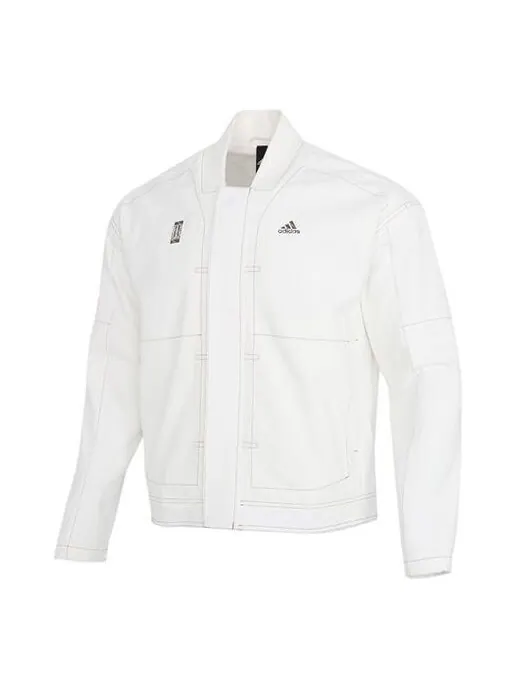 Куртка adidas Wj Jkt Denim Series Casual Sports Woven Jacket White — изображение 1 из 4, белый