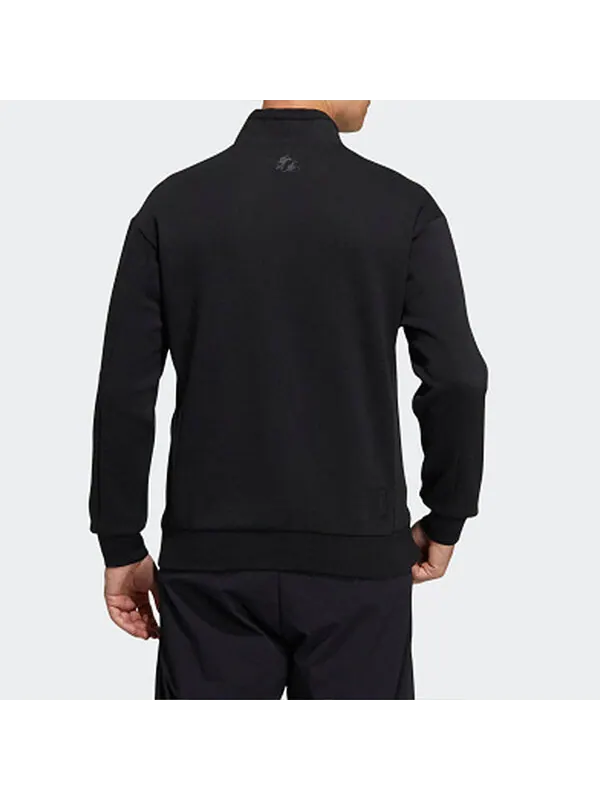 Куртка adidas Wj Tt Swt Casual Sports Stand Collar Jacket Black — изображение 4 из 4, черный
