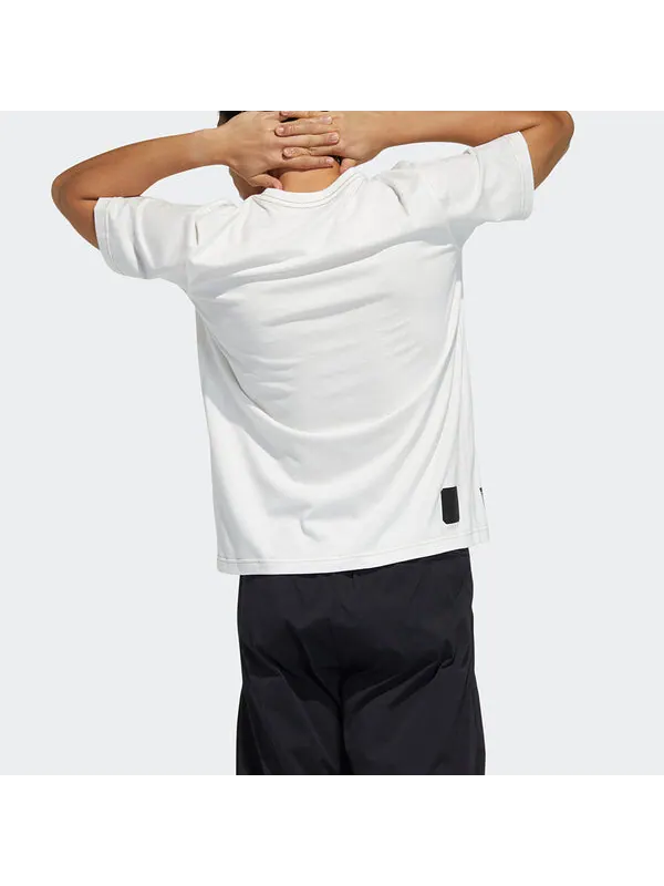 Футболка adidas Series WJ T GFX Printing Training Sports Short Sleeve White — изображение 4 из 4, белый