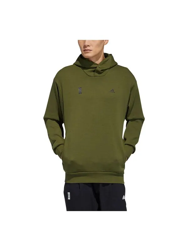 Толстовка adidas Wj Swt Hood Casual Sports hooded Pullover Green — изображение 1 из 3, зеленый