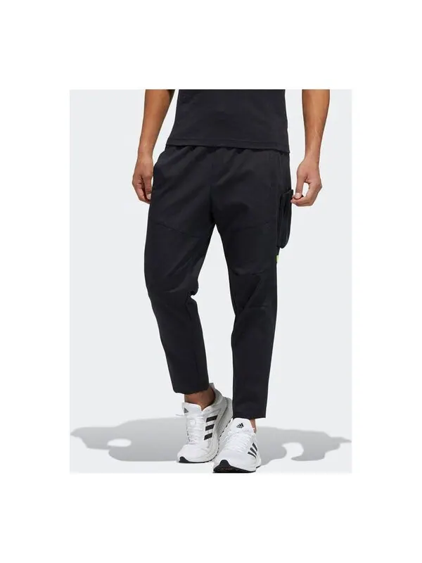 Повседневные брюки th pnt twl cstm плетеные спортивные длинные брюки Adidas — изображение 1 из 3, черный
