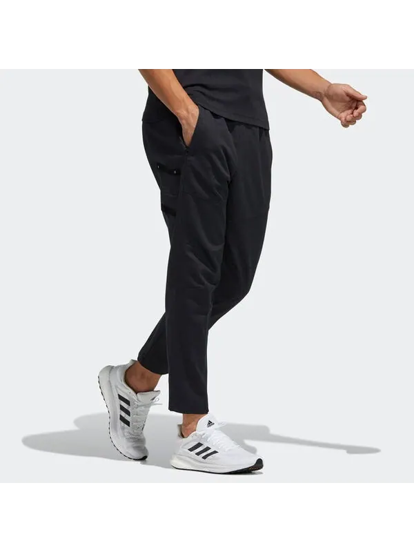 Повседневные брюки th pnt twl cstm плетеные спортивные длинные брюки Adidas — изображение 3 из 3, черный