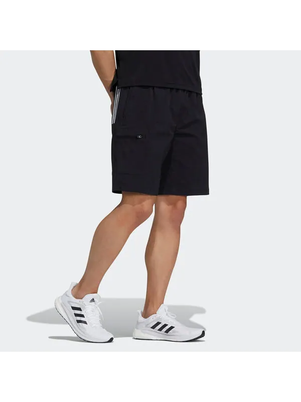 Шорты короткие 3s беговые спортивные шорты Adidas — изображение 4 из 4, черный