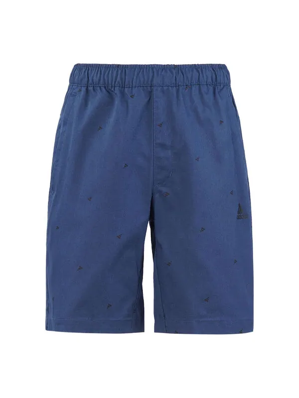Шорты fi short aop logo printing athleisure casual sports shorts navy blue Adidas — изображение 1 из 4, темно-синий