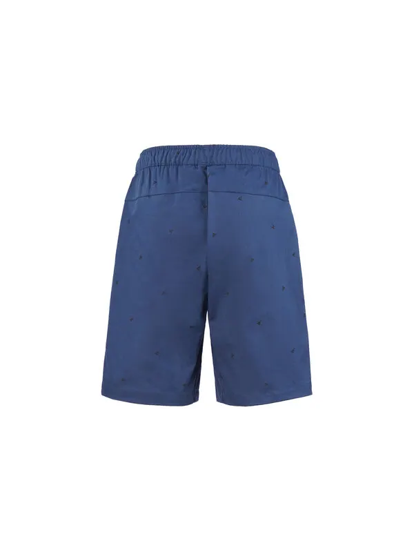 Шорты fi short aop logo printing athleisure casual sports shorts navy blue Adidas — изображение 3 из 4, темно-синий