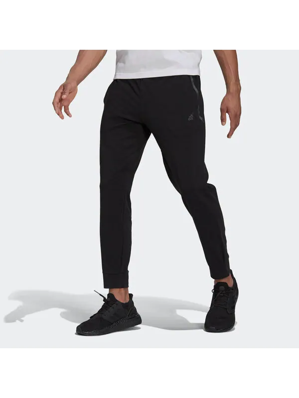Спортивные штаны adidas Fi Pnt Sj Reg Casual Sports Bundle Feet Long Pants Black — изображение 2 из 4, черный