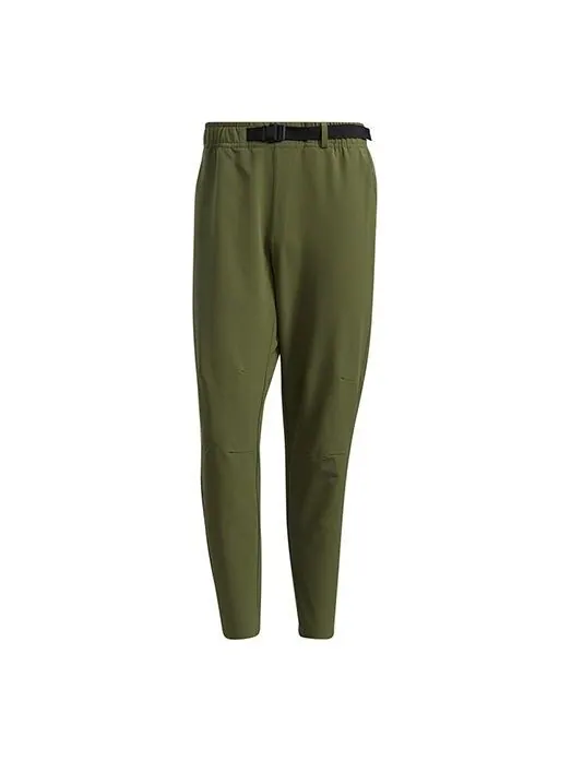 Спортивные штаны adidas Th Pnt Wv Funct Running Sports Woven Long Pants Green — изображение 1 из 4, зеленый