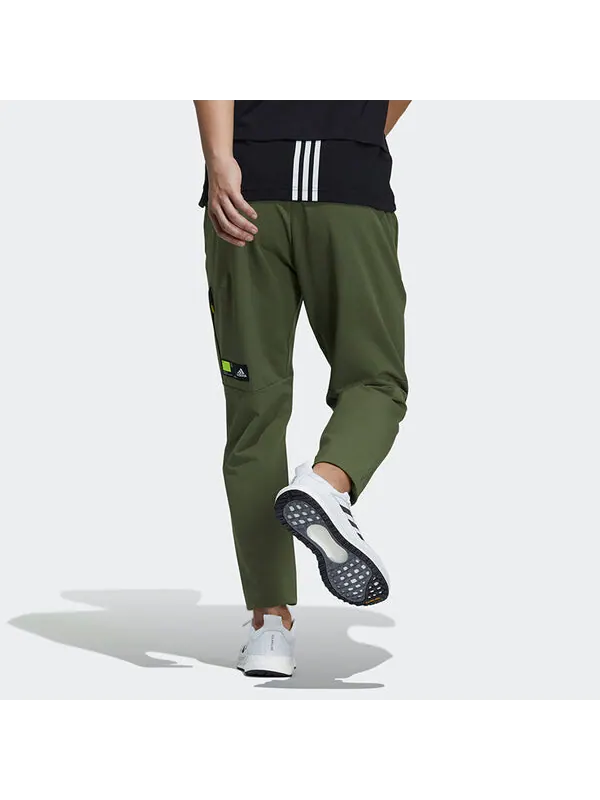 Спортивные штаны adidas Th Pnt Wv Funct Running Sports Woven Long Pants Green — изображение 3 из 4, зеленый