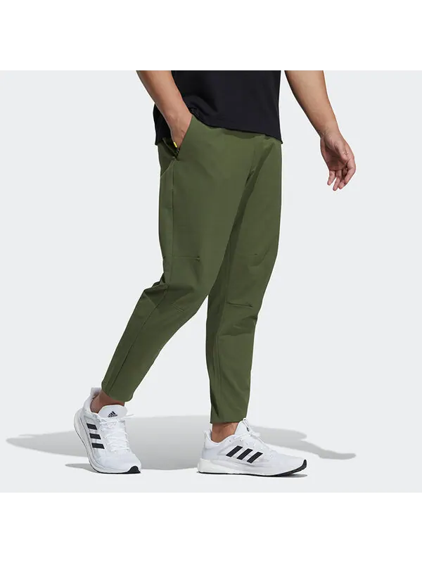 Спортивные штаны adidas Th Pnt Wv Funct Running Sports Woven Long Pants Green — изображение 4 из 4, зеленый