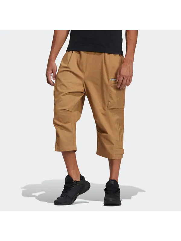 Спортивные штаны adidas Th 34pnt Wv Ext Sports Stylish Cropped Pants Yellow — изображение 2 из 4, желтый