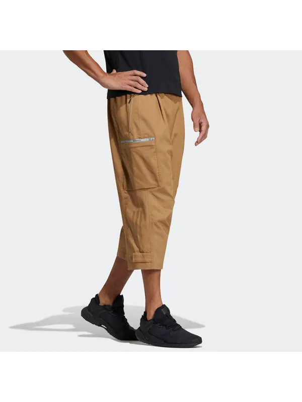 Спортивные штаны adidas Th 34pnt Wv Ext Sports Stylish Cropped Pants Yellow — изображение 4 из 4, желтый