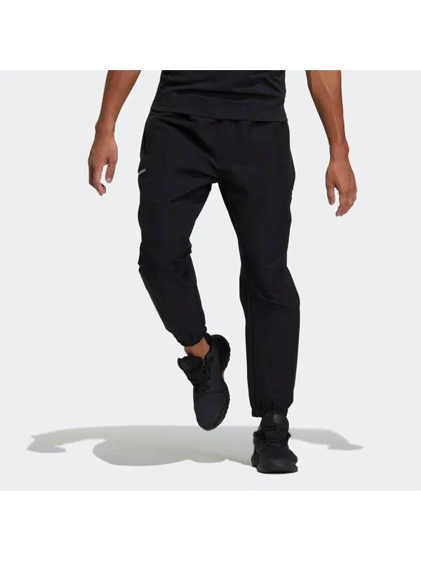 Спортивные штаны adidas Th Pnt Wv Id Outdoor Sports Bundle Feet Woven Long Pants Black — изображение 2 из 4, черный
