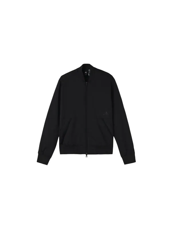 Куртка adidas Fi Jkt Wv Bomb Logo Printing Fleece Lined Stay Warm Sports Jacket Black — изображение 2 из 4, черный