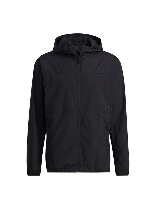 Куртка adidas Sports Windproof Woven Hooded Jacket Black — изображение 1 из 4, черный