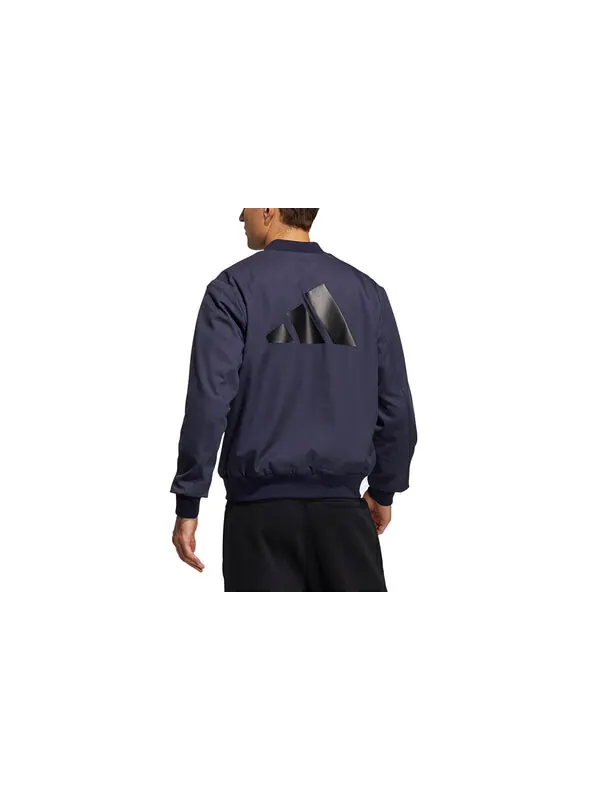 Куртка adidas Fi Woven Bomb Logo Jacket Navy — изображение 3 из 4, синий