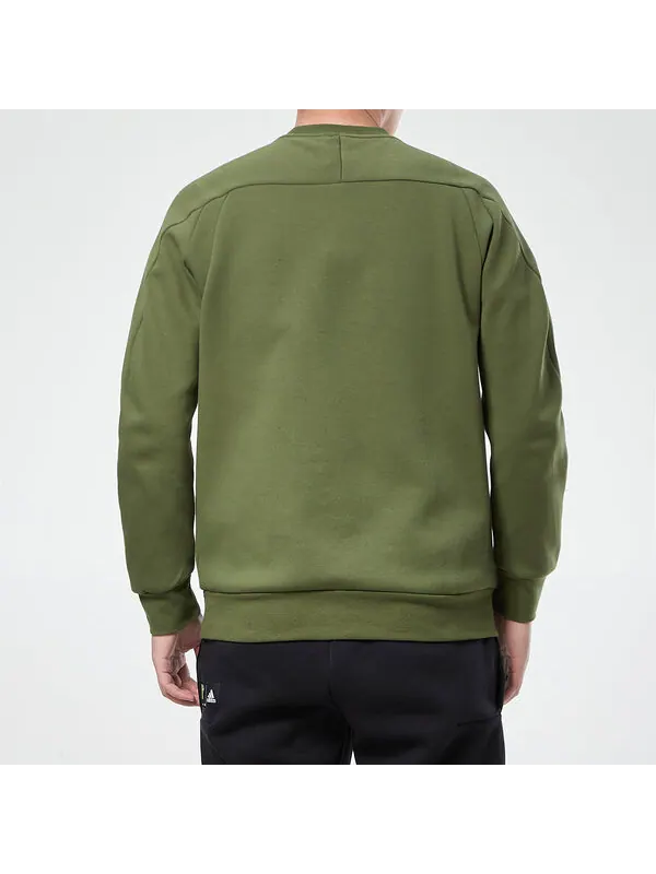 Толстовка с капюшоном th swt dk ref casual sports round neck pullover green Adidas — изображение 4 из 4, зеленый