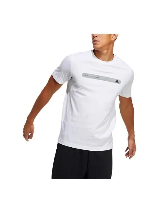 Футболка ref bar логотип печать круглый вырез короткий рукав Adidas — изображение 1 из 1, белый