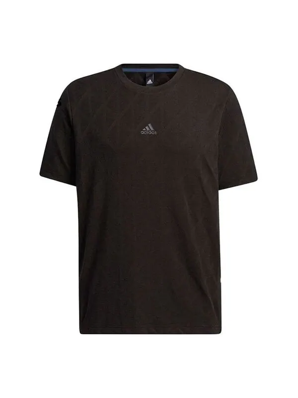 Футболка th tee techjaq повседневные спортивные дышащие короткие рукава Adidas — изображение 1 из 4, черный