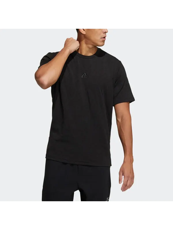Футболка th tee techjaq повседневные спортивные дышащие короткие рукава Adidas — изображение 2 из 4, черный