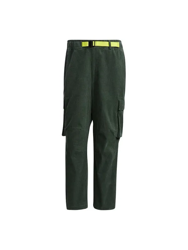 Спортивные штаны adidas Ub Pnt Cdr Sports Cargo Pocket corduroy Long Pants Green — изображение 1 из 4, зеленый