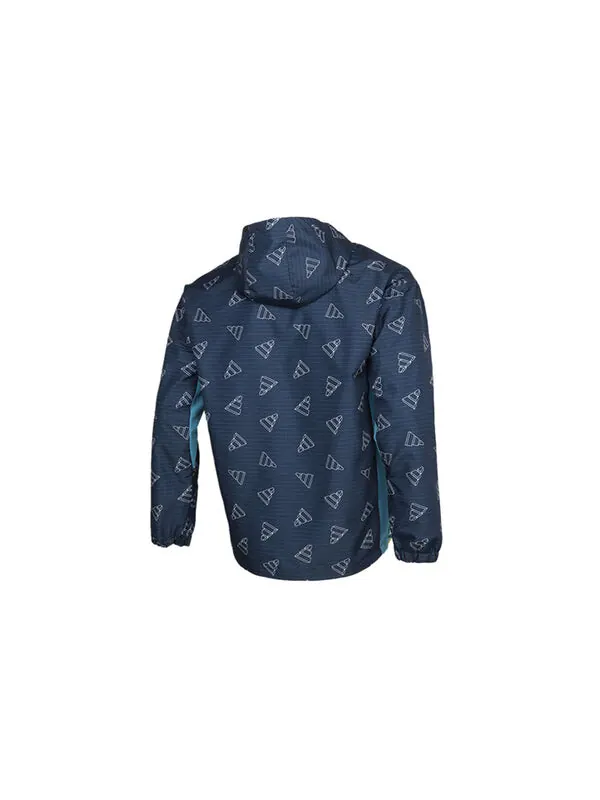 Куртка adidas Men's Logo Print Hooded Jacket Blue — изображение 2 из 4, синий
